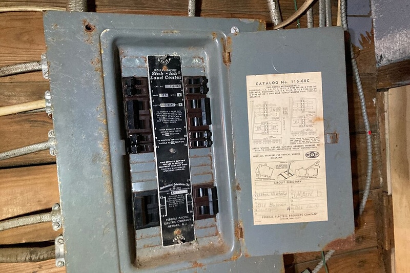 Federal Pacific Circuit Breaker Panels